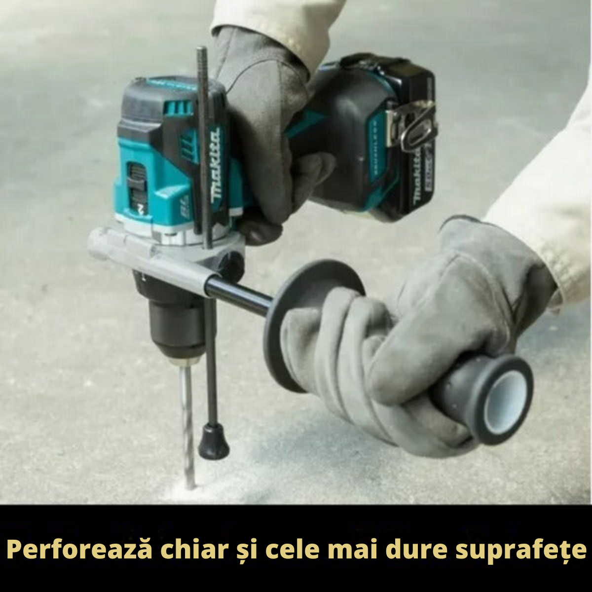 KIT COMPLET ORIGINAL: Burghiu cu impact puternic + 45 ACCESORII + 2 BATERIE 48v